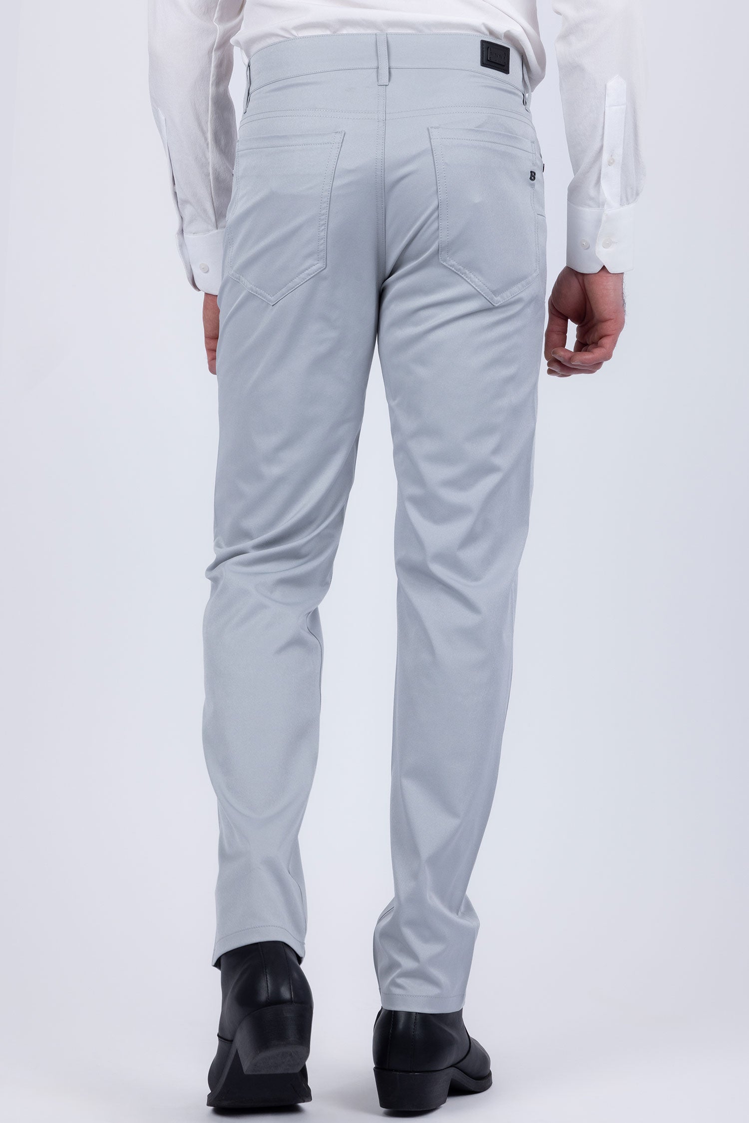 Barabas Men's Solid Color Casual Straight Leg Dress Pants 6SN03 Harbor Mist