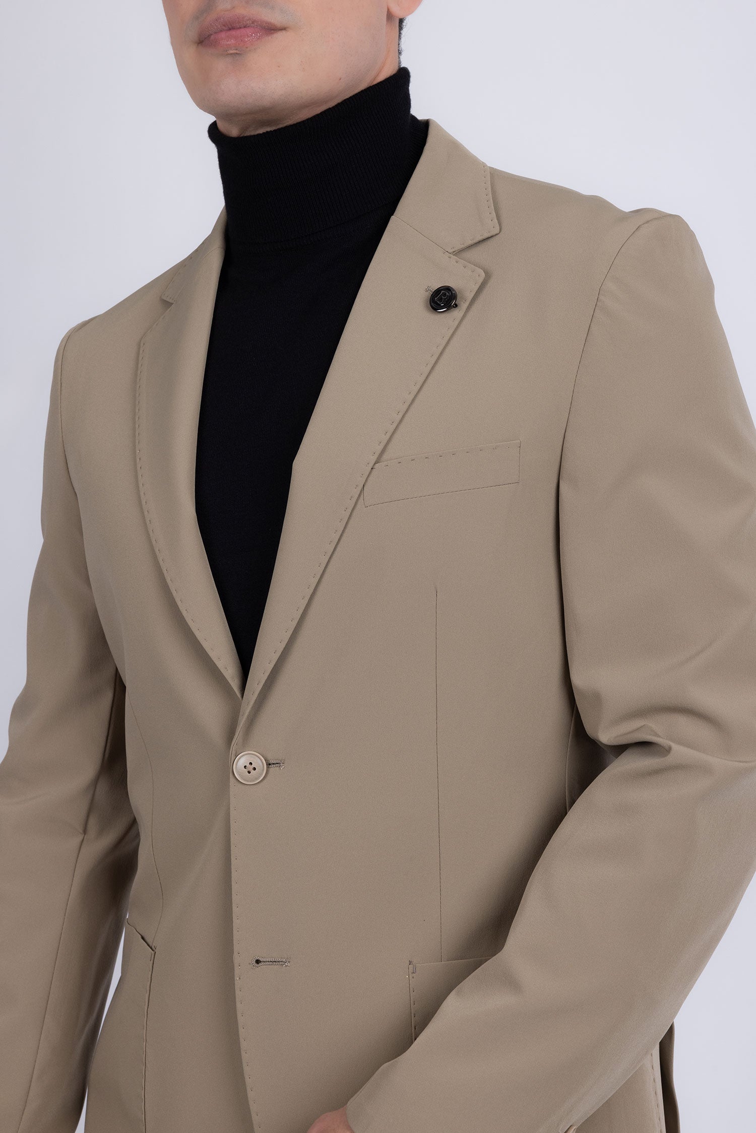 Barabas Men's Essential 2-Pieces 2-Button Notch Lapel Suit Set 6SU08 Tan