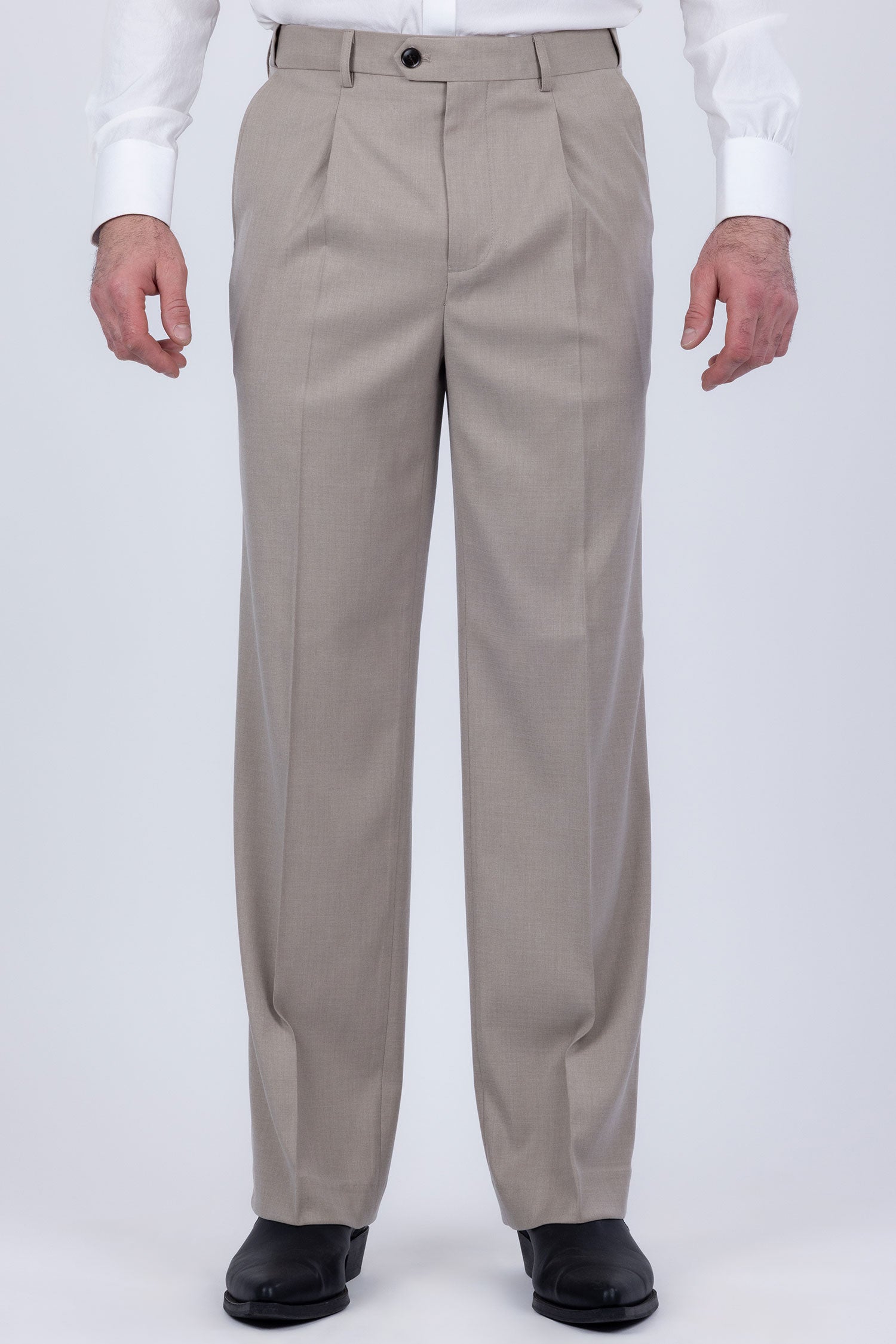 Barabas Men's Solid Color  2-Pieces Set Peak Lapel Suit 6SU10 Cream