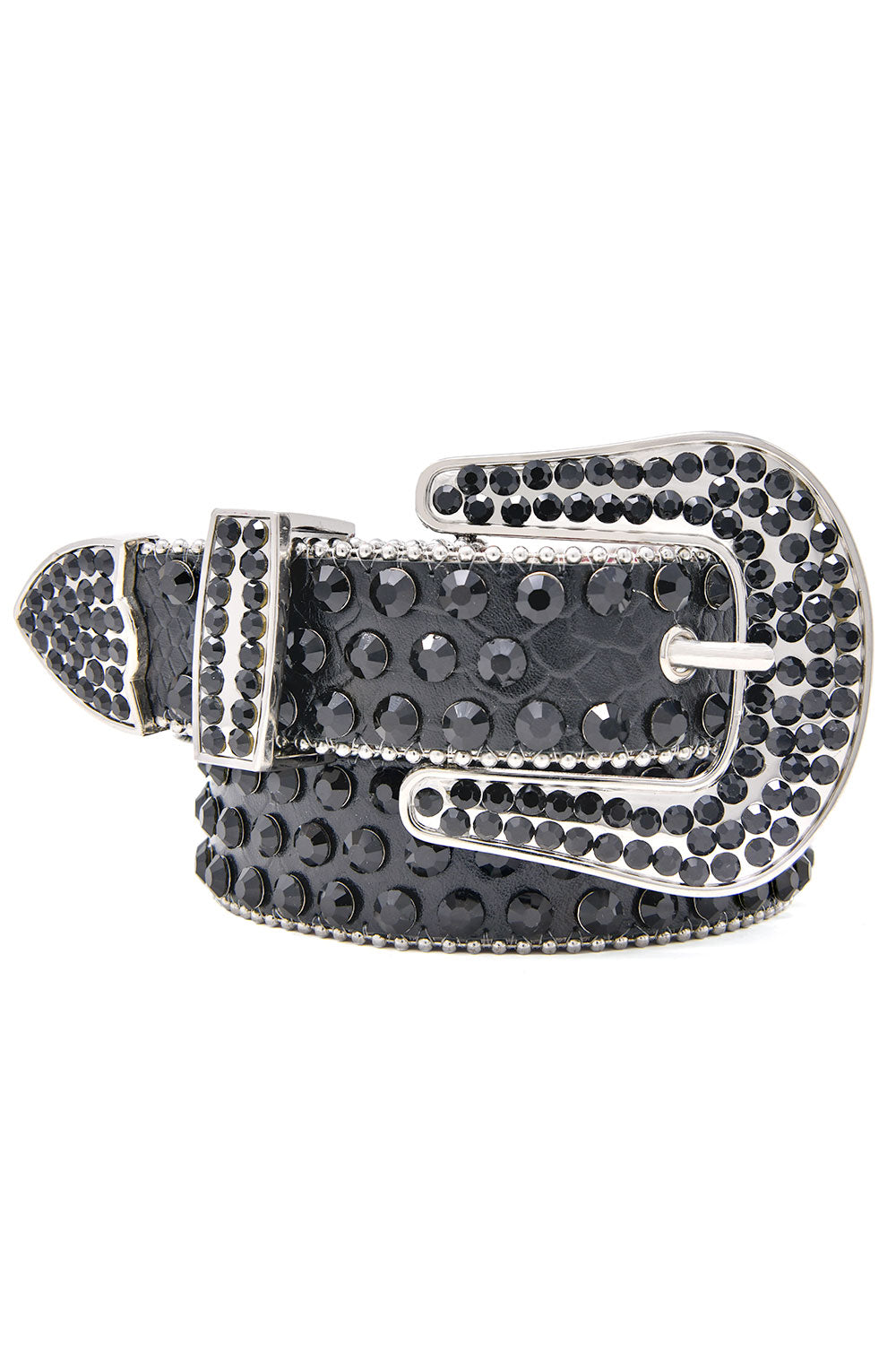 arabbas men's Jewels Rhinestone Stone Buckle leather belt BK816