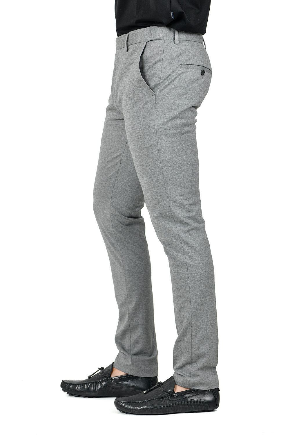 Barabas Men's Solid Color Basic Essential Chino Dress Pants CP4007 Grey