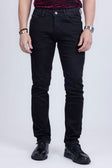 BARABAS Men's Distressed Ripped Slim Fit Denim Jeans SN8850 #Color_Black
