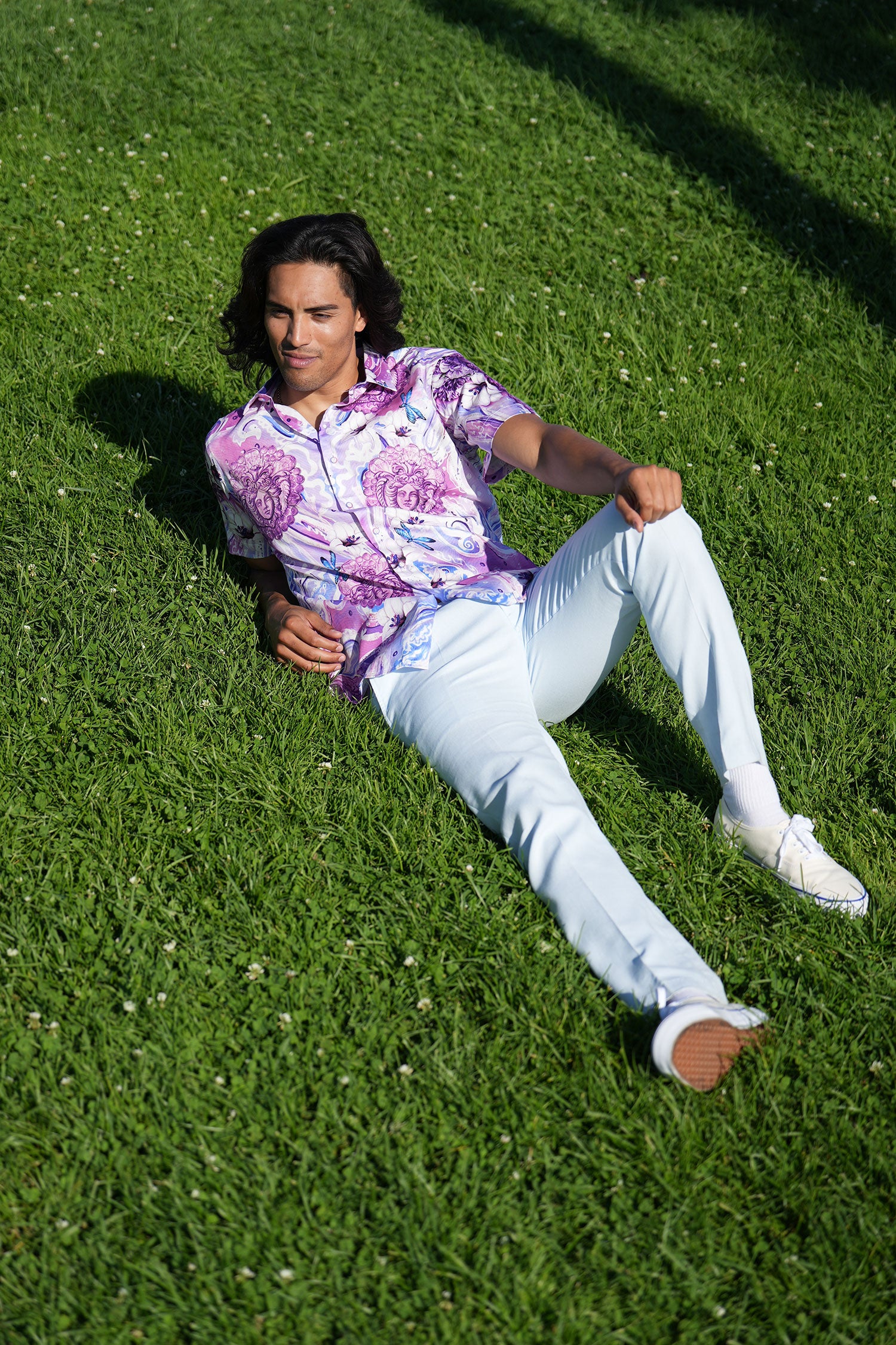 BARABAS Men's Medusa Paisley Floral Short Sleeve Shirt SS19