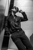 Barabas Men's Luxury French Cuff Long Sleeve Button Down Shirt FCS1003 Black
