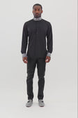 Barabas Men's Turtleneck Rhinestones Collar Long Sleeve Shirts 4BR411 #Color_Black Silver