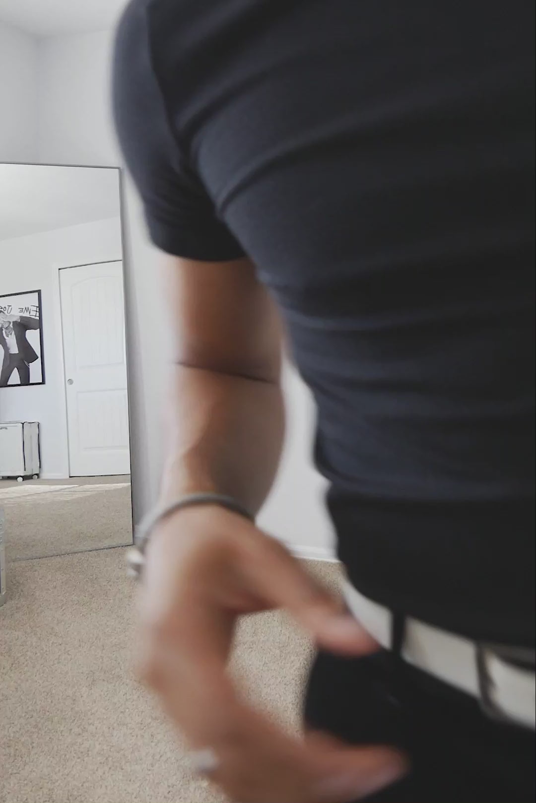 Barabas Men's Velvet Flare Casual Stretch Pants 5CP18 Black 