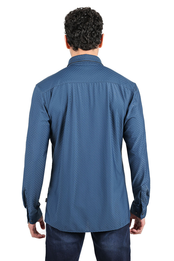 Barabas Men's Premium Solid No Stitches Long Sleeves Shirts 2B403 