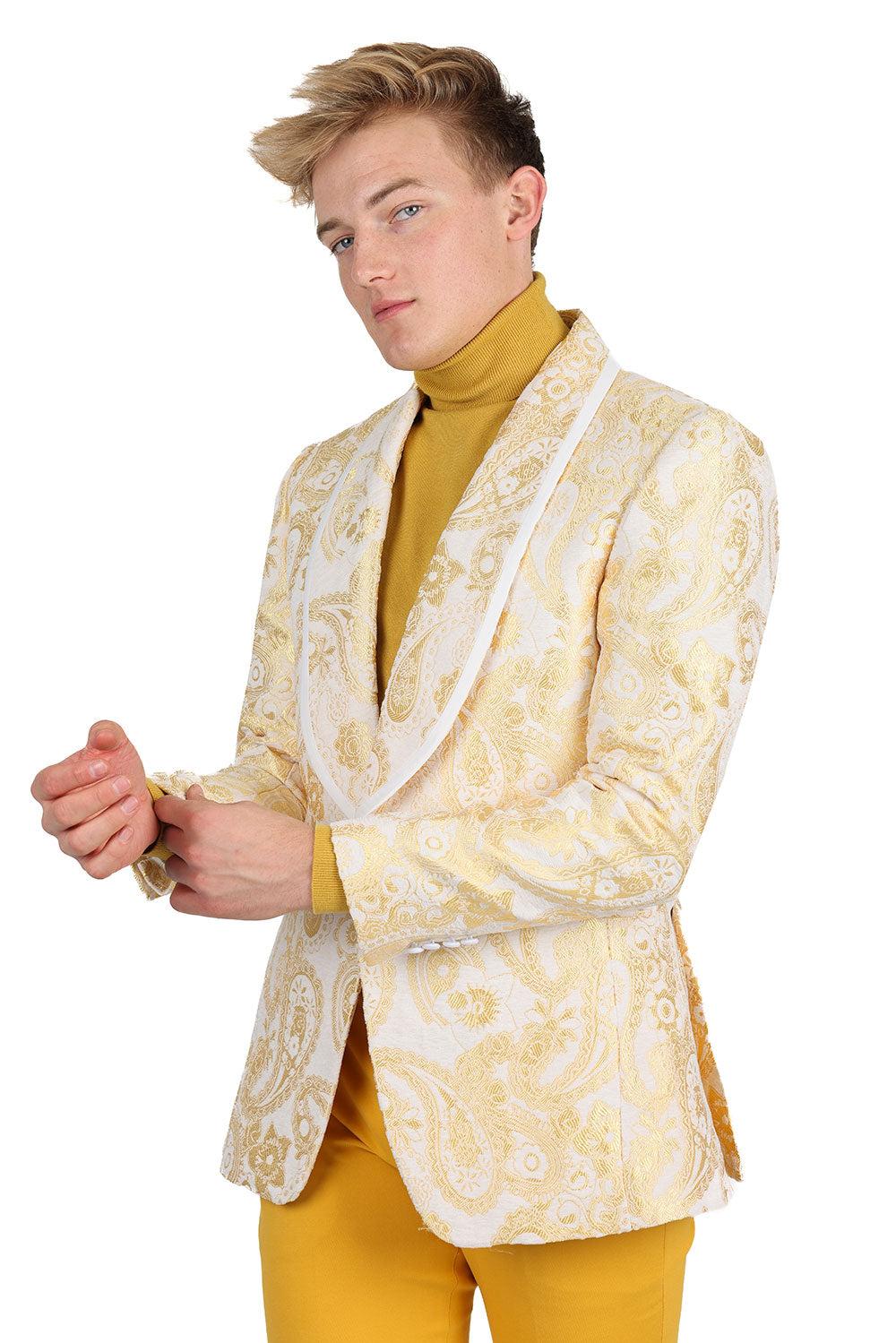 White shop paisley blazer