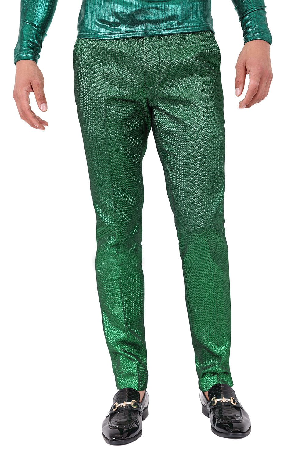 Barabas Men's Solid Vibrant Color Luxury Chino Pants 2cp3105 Green