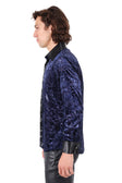 Barabas Men's Luxury French Cuff Long Sleeve Button Down Shirt FCS1003 #Color_Navy