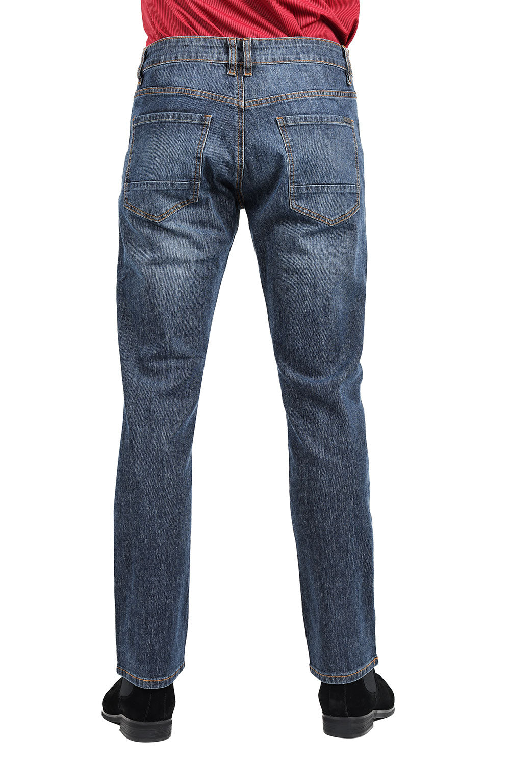 Barabas Men's Light Blue Straight Fit Premium Denim Jeans 2JE04ST