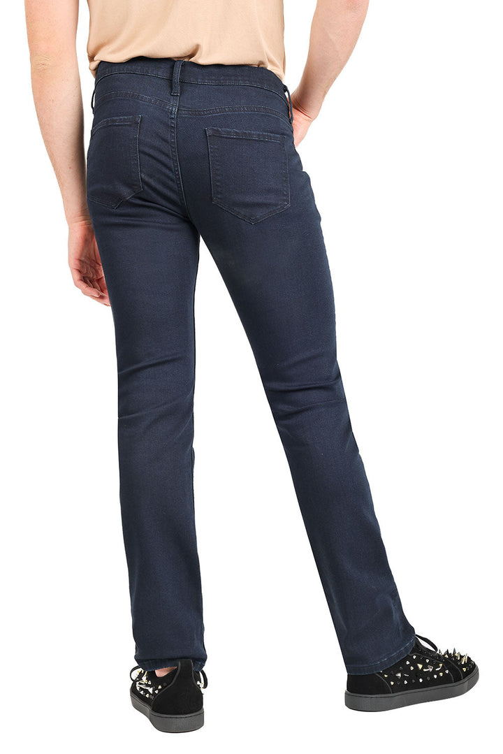 Barabas Men's Straight Fit Premium Dark Blue Denim Jeans 2JE11ST Blue