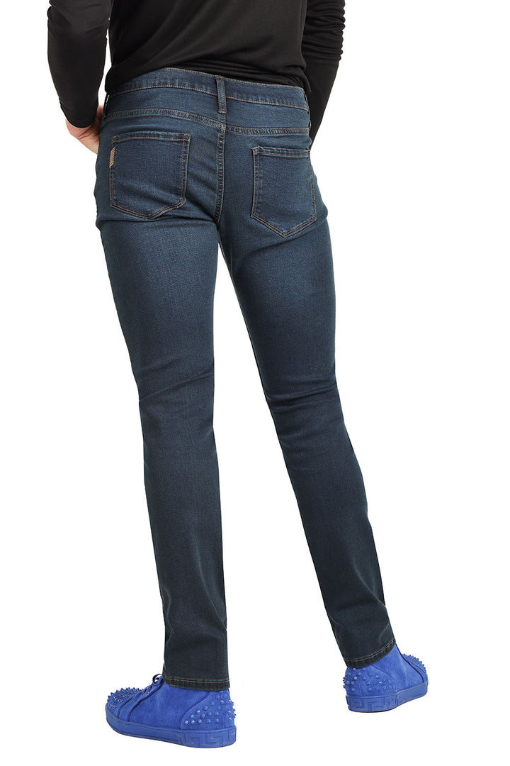 Barabas Men's Straight Fit Premium Dark Blue Denim Jeans 2JE13ST