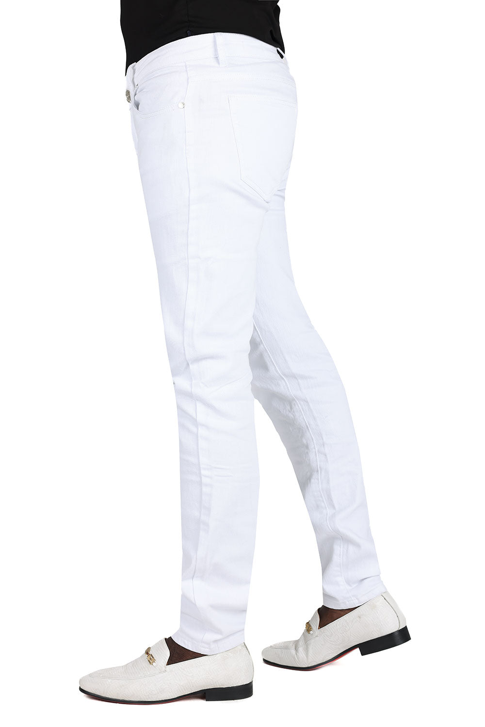 Barabas Men's Solid Color Premium Contemporary Denim Jeans 2JE40