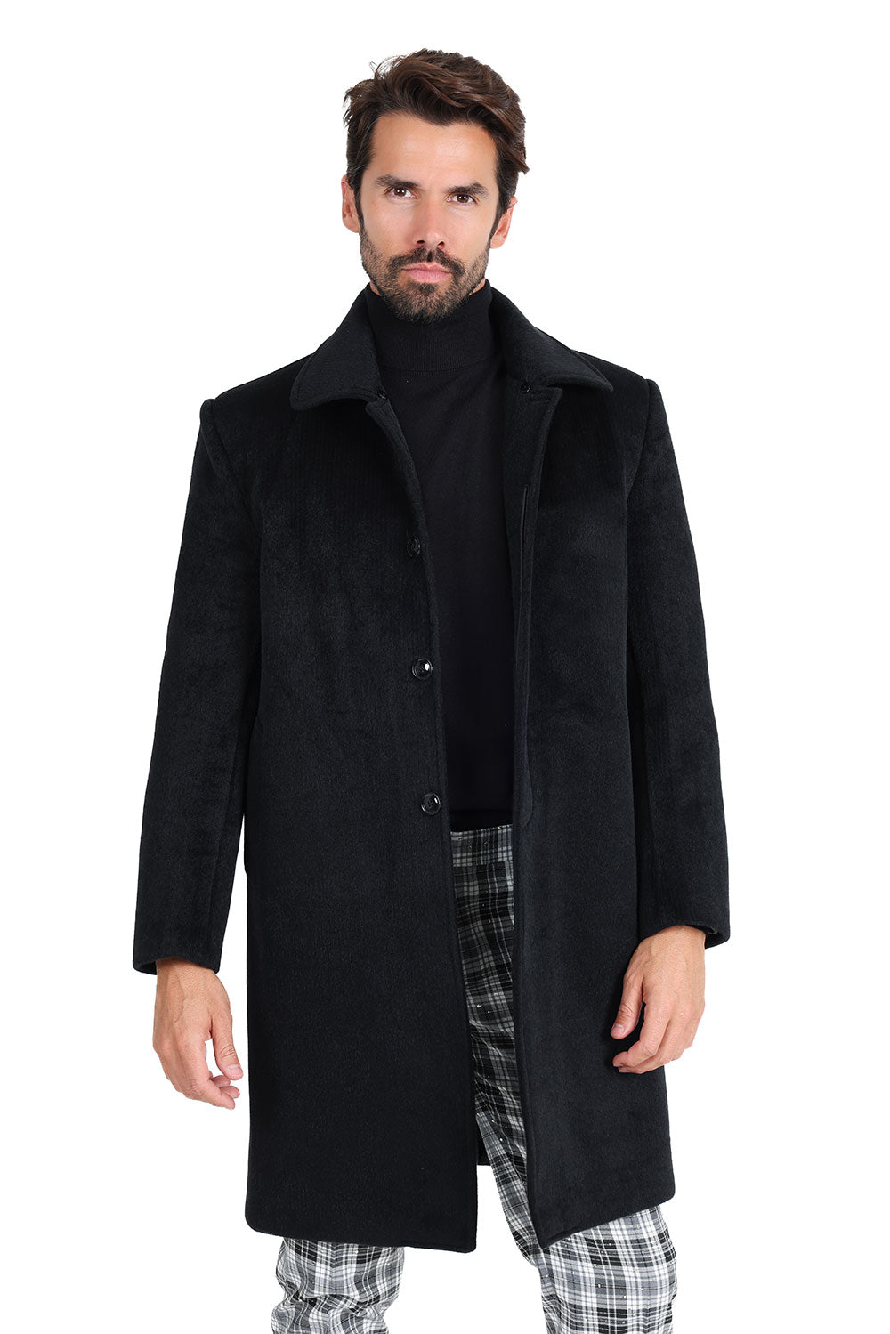 Barabas Men's Luxury Collared Over Coat Bal Collar Jacket 2JLW02