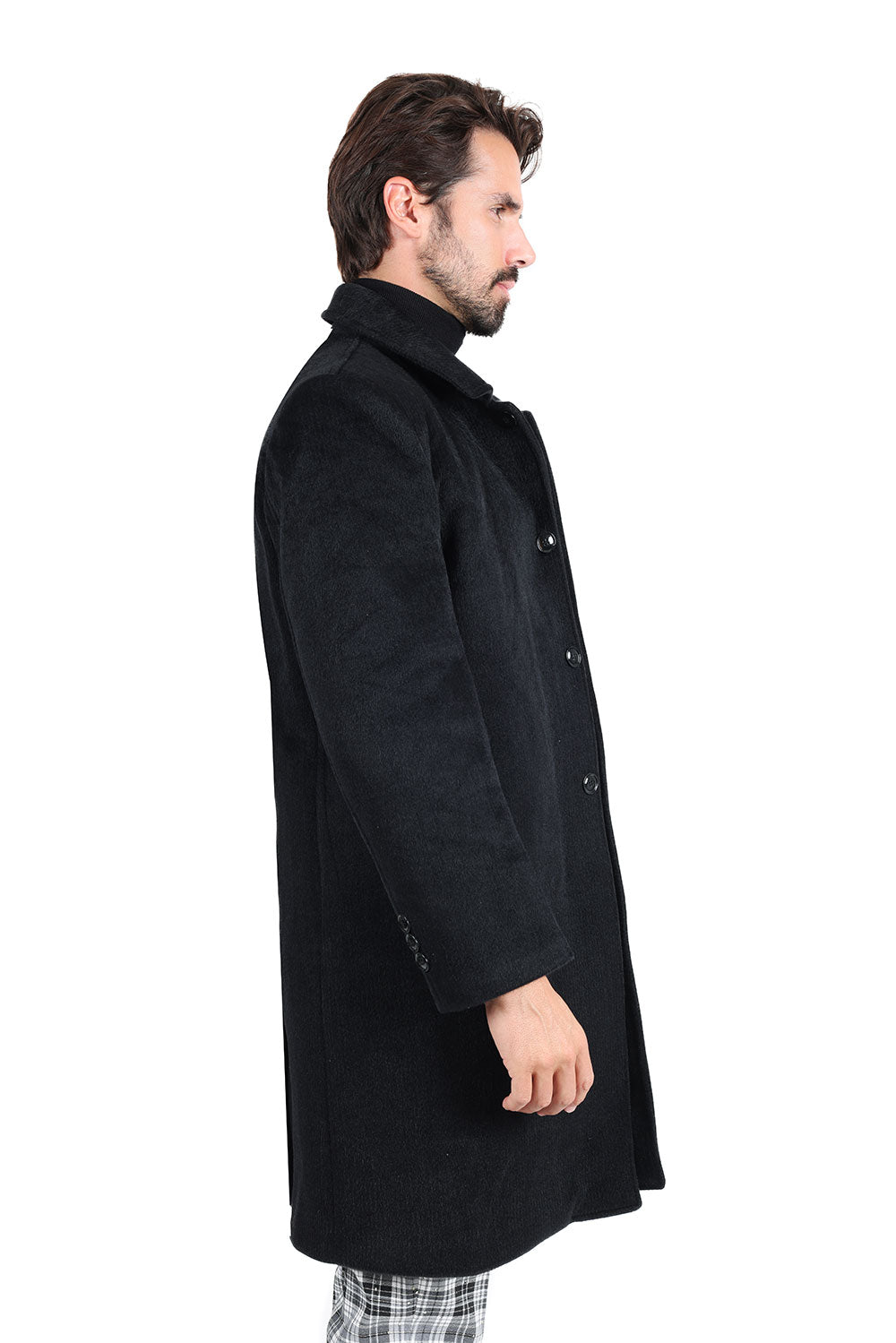 Barabas Men's Luxury Collared Over Coat Bal Collar Jacket 2JLW02