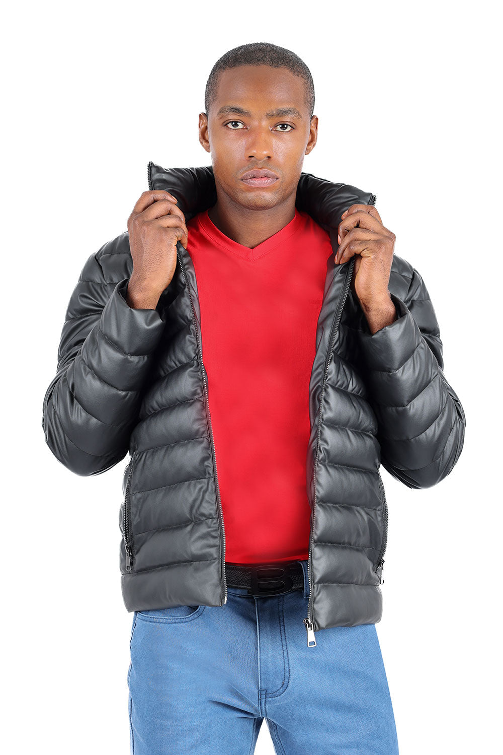 BARABAS Men's Lightweight Hooded Insulated Puffer Jacket 3JPU22 Black