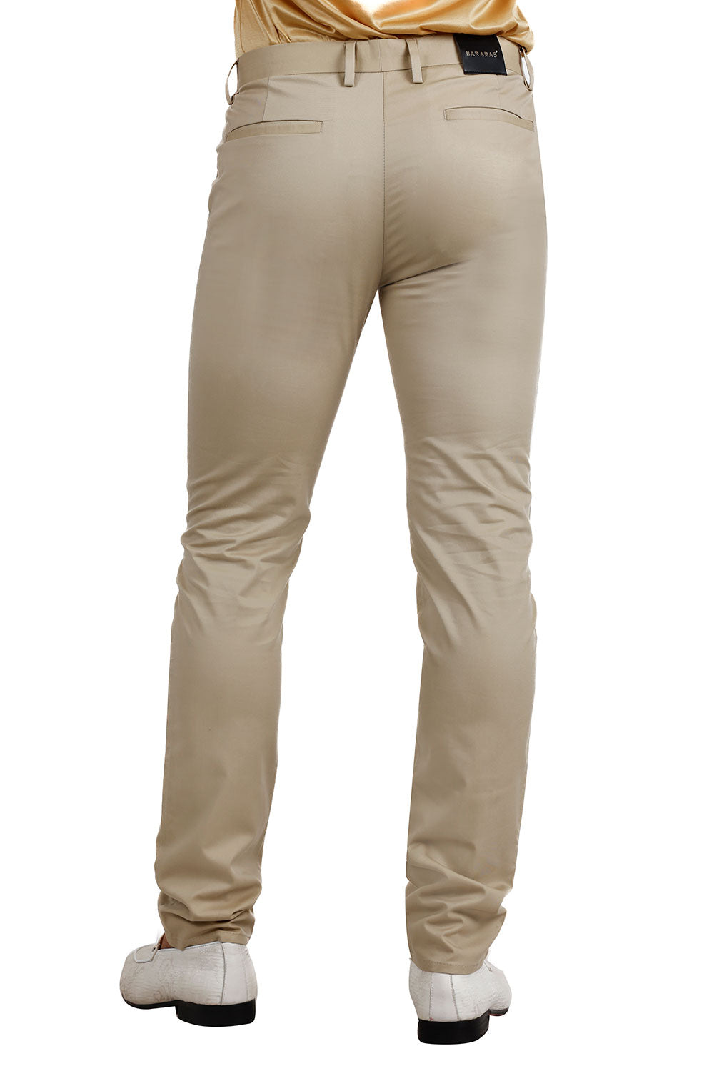 BARABAS Men's Solid Basic Color Casual Dress Pants B2062 Sand