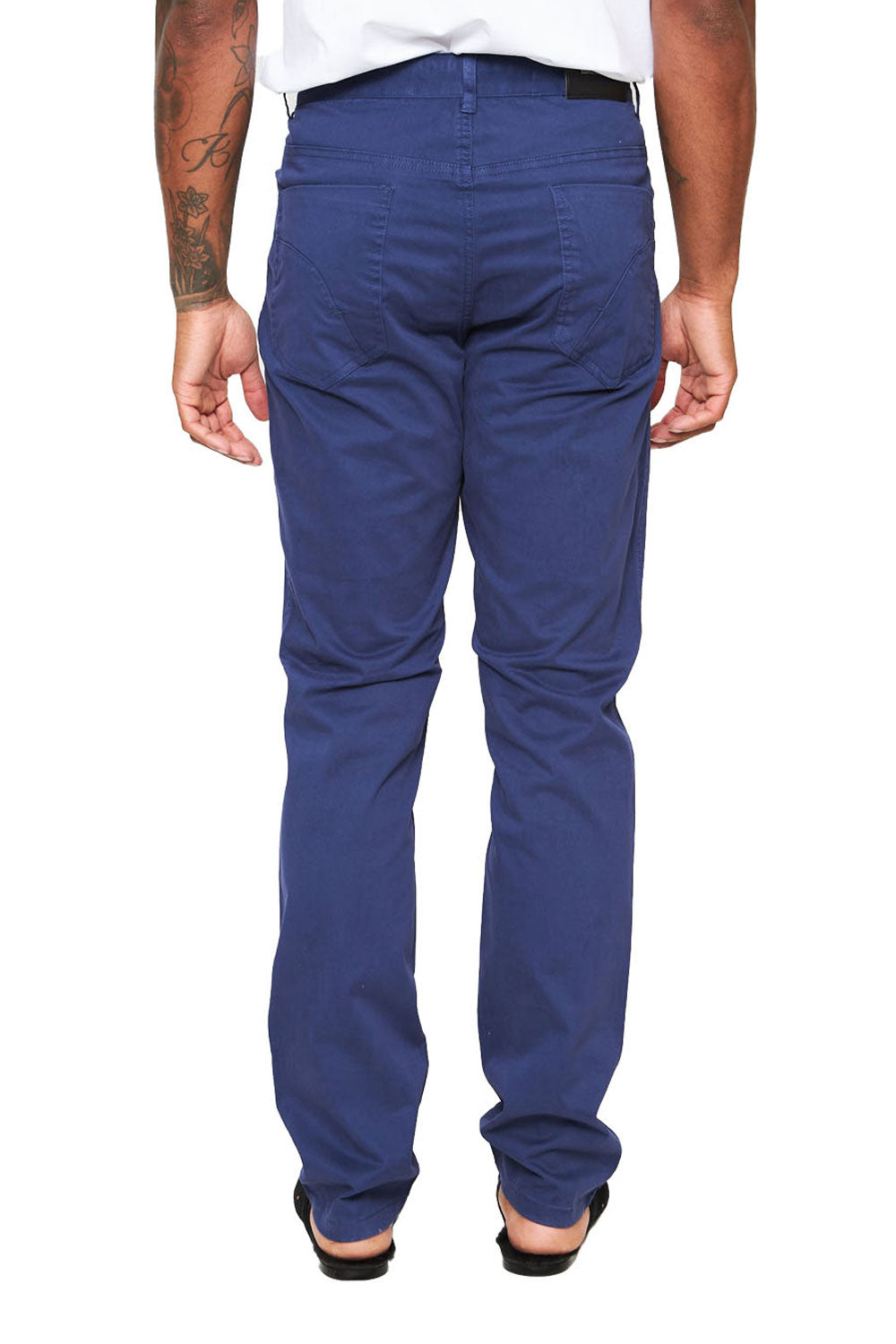 Barabas Men's Solid Color Front button fasten Slim Denim  Jeans B2077