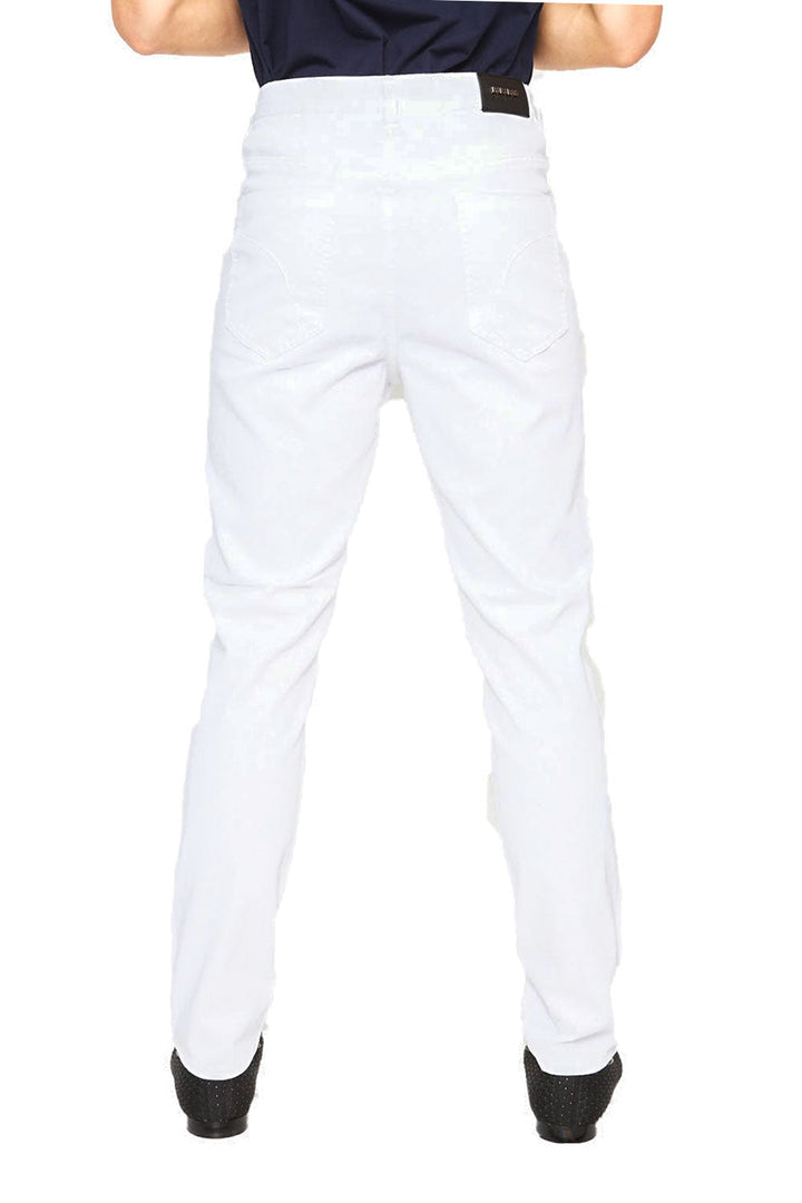 Barabas Men's Solid Color Front button fasten Slim Denim  Jeans B2077