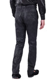 Barabas Men's Luxury Greek Key Pattern Black Chino Dress Pants CP167 Black