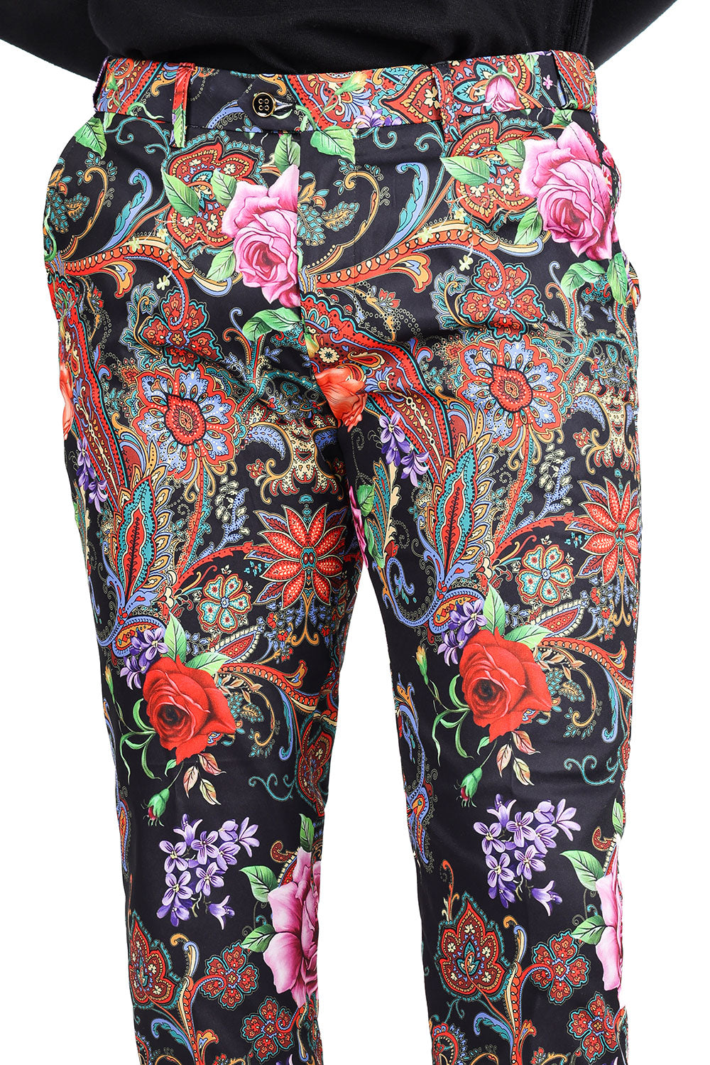 Barabas Men's Luxury Floral Printed Design Chino Pants CP175