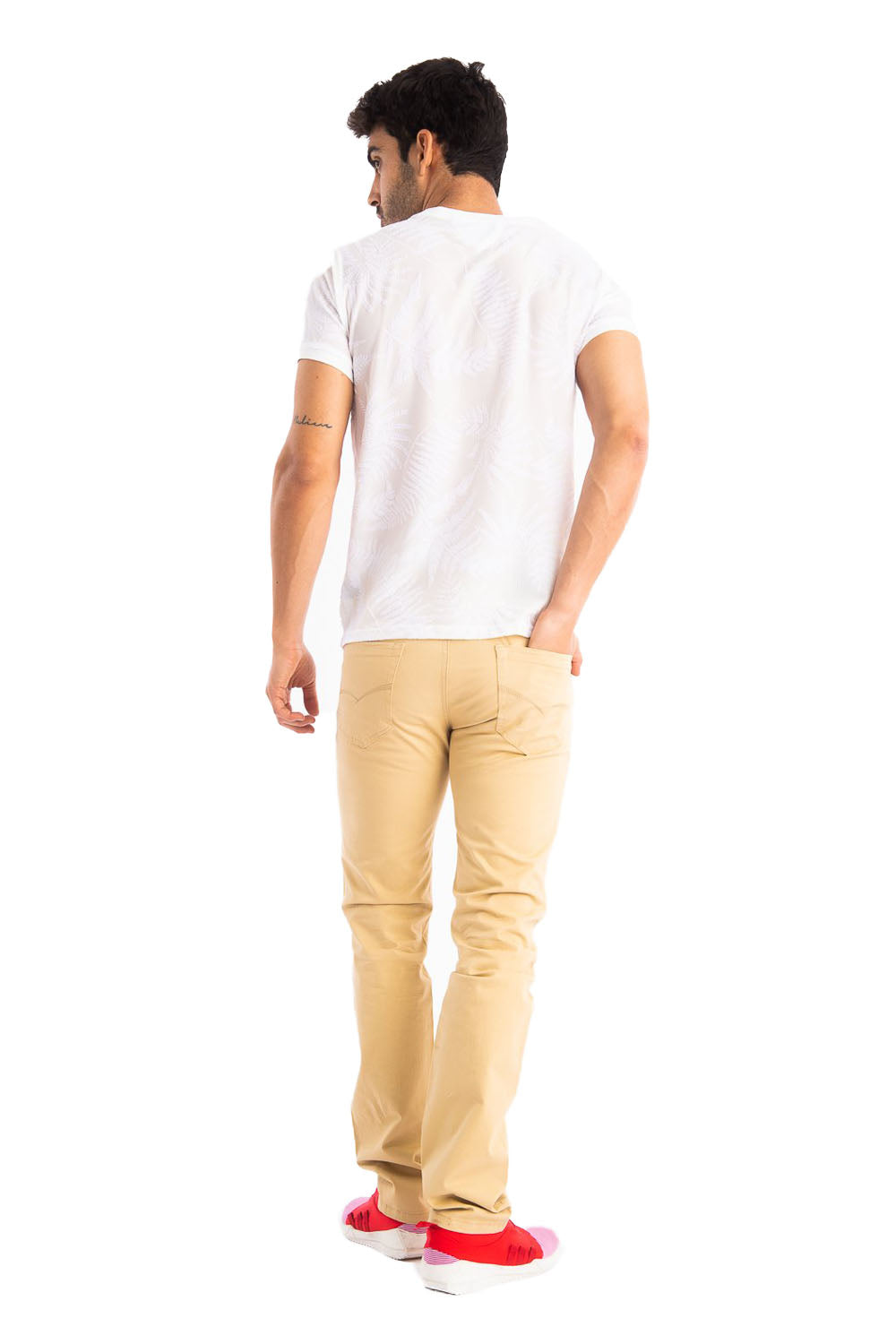 BARABAS Men's Khaki Relaxed Fit Denim Jeans Pants CP4001 Beige