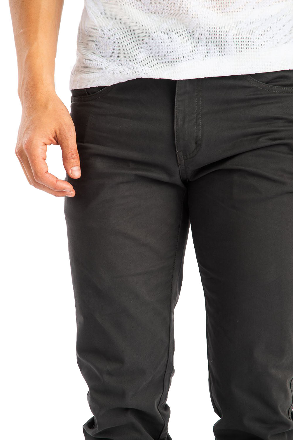 BARABAS Men's Khaki Relaxed Fit Denim Jeans Pants CP4001 Grey