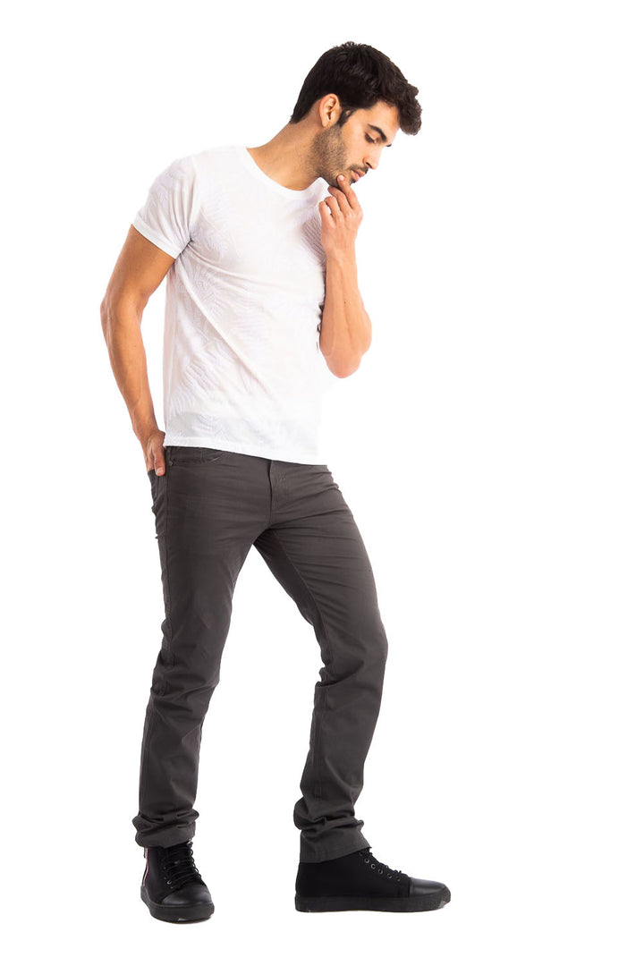 BARABAS Men's Khaki Relaxed Fit Denim Jeans Pants CP4001 Grey