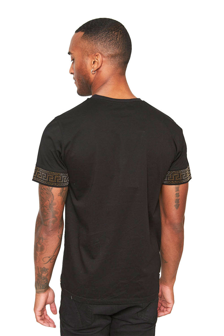 BARABAS Men Shirt Gold Lining ST934 Black