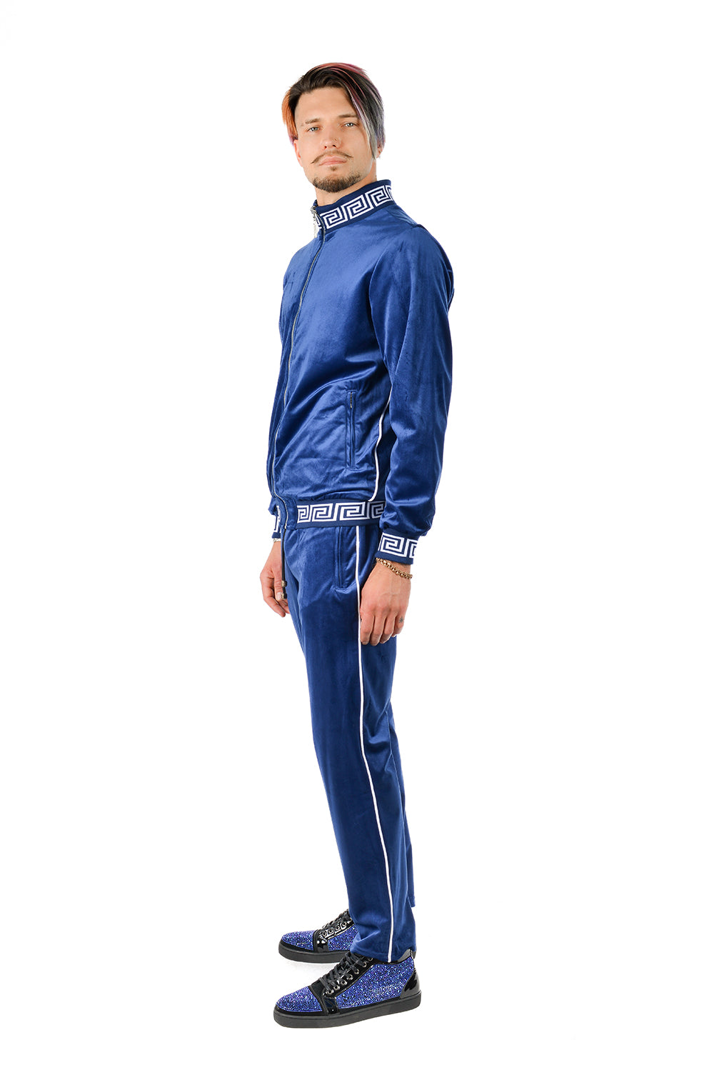 BARABAS Men's Casual Street Luxury Loungewear JJ900 Royal