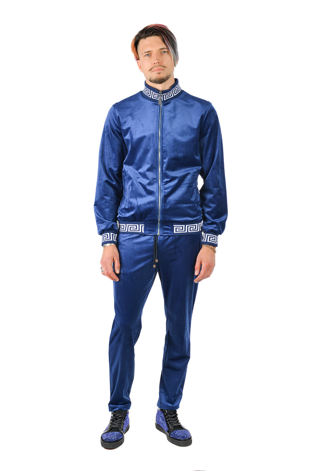 BARABAS Men's Casual Street Luxury Loungewear JJ900 Royal