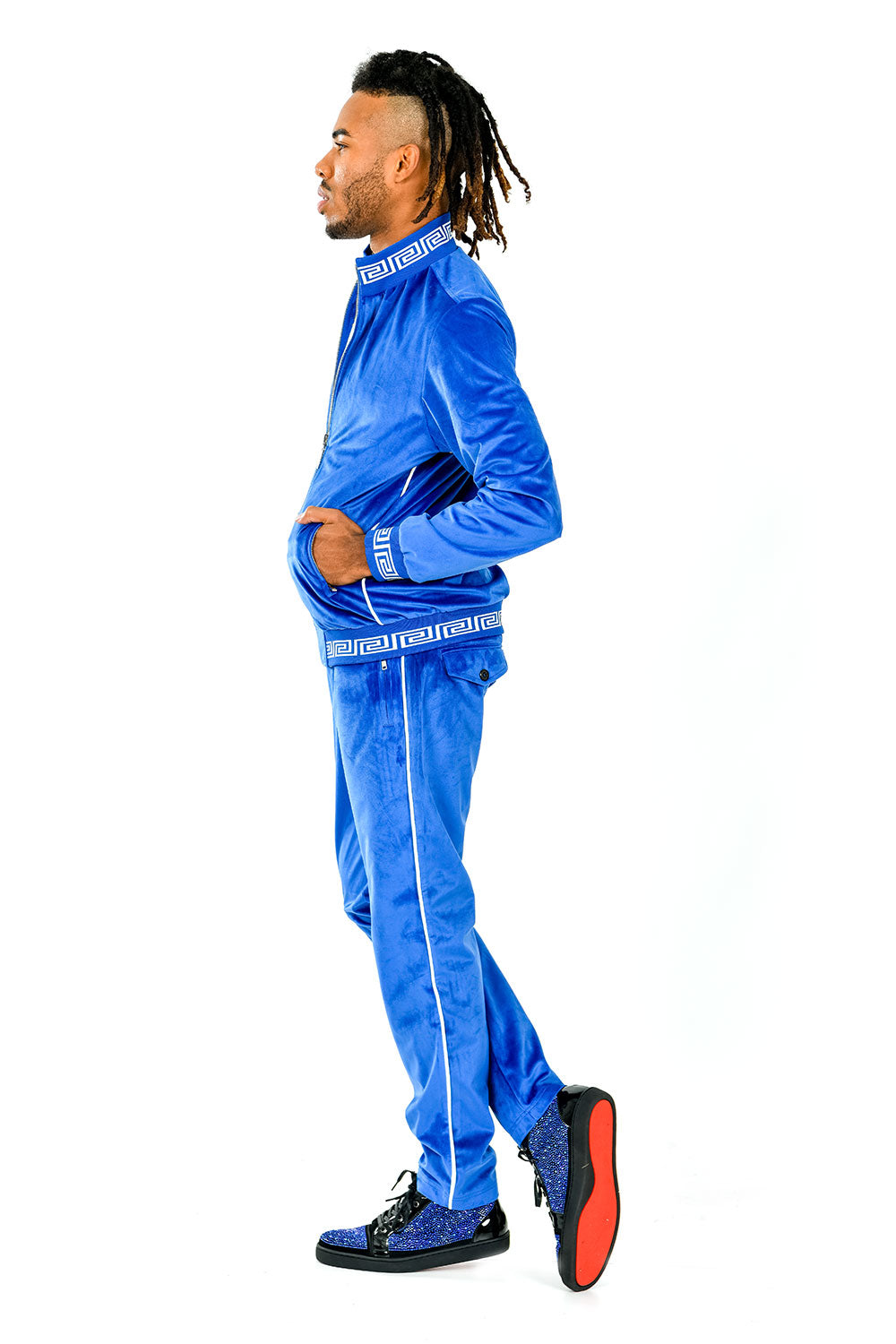 BARABAS Men's Casual Street Luxury Loungewear Royal Blue JJ900