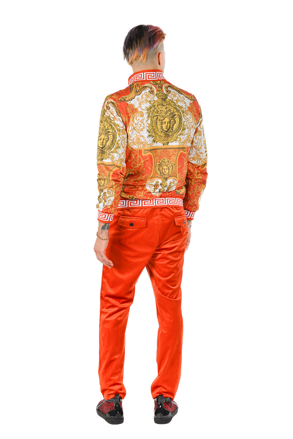 BARABAS Men's Casual Street Luxury Loungewear JJ900 Rust