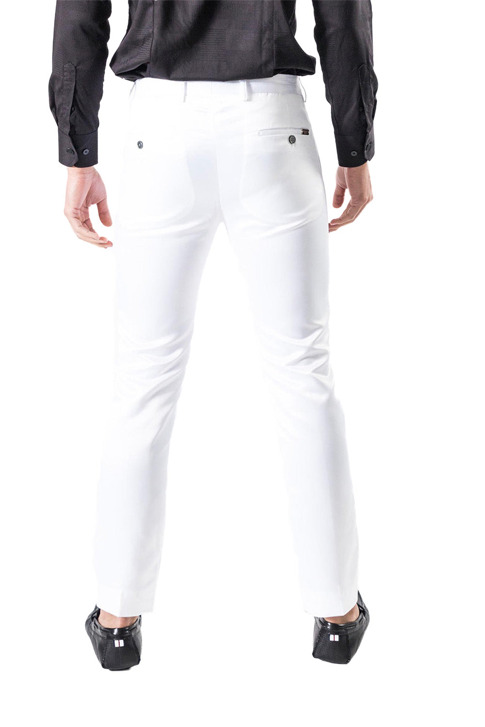 BARABAS Men Pants Chaps-White VP1020 White