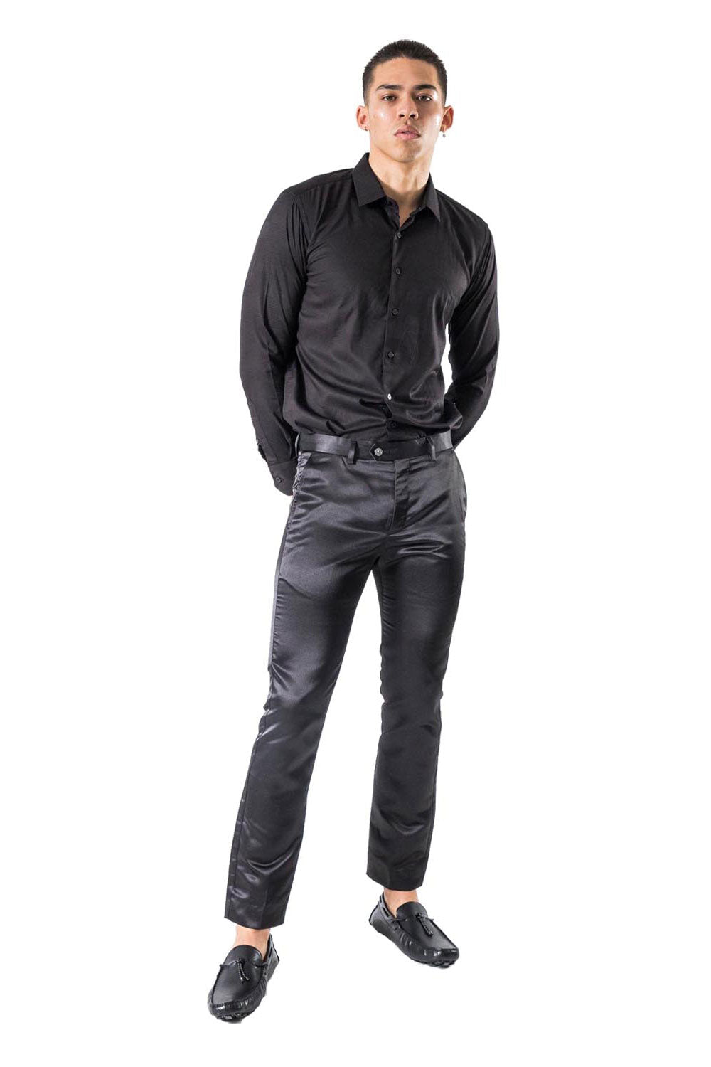 BARABAS Men Pants Chaps-Black VP1020 Black