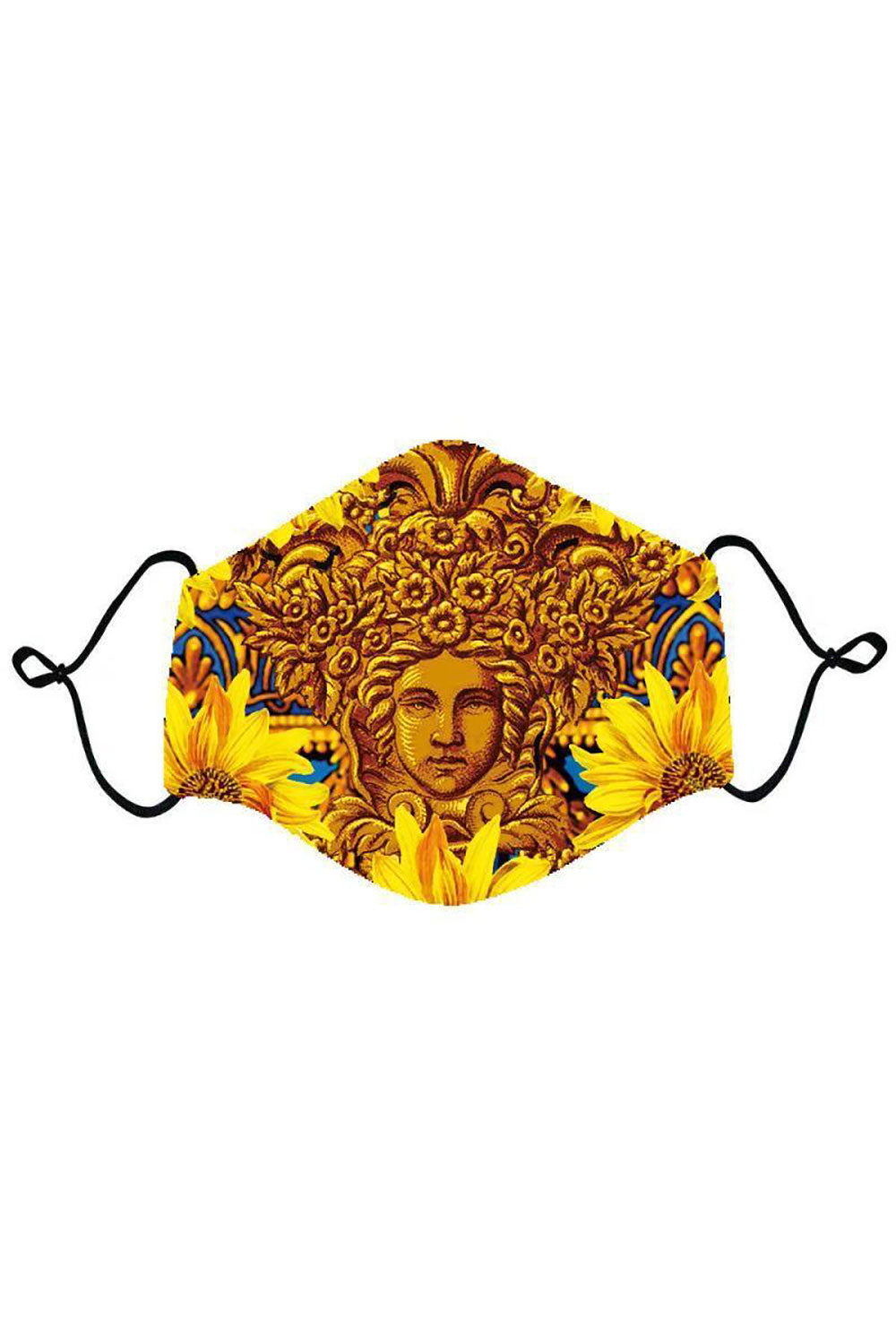 BARABAS Men Mask The Golden Flower Mask Multi Color MSP200 