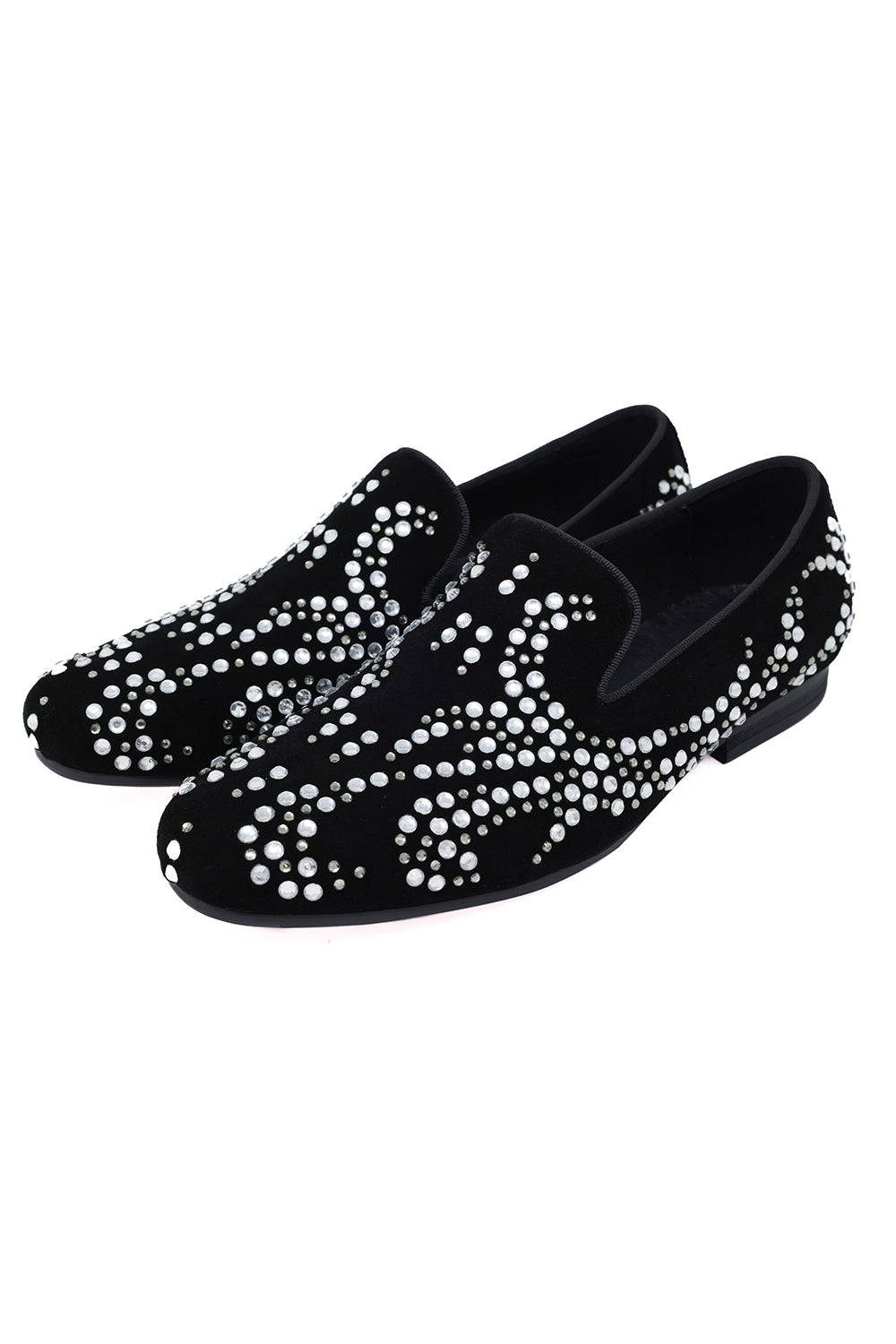 Barabas Men's Rivet Studded Pattern Luxury Slip On Dress Shoes SH4003