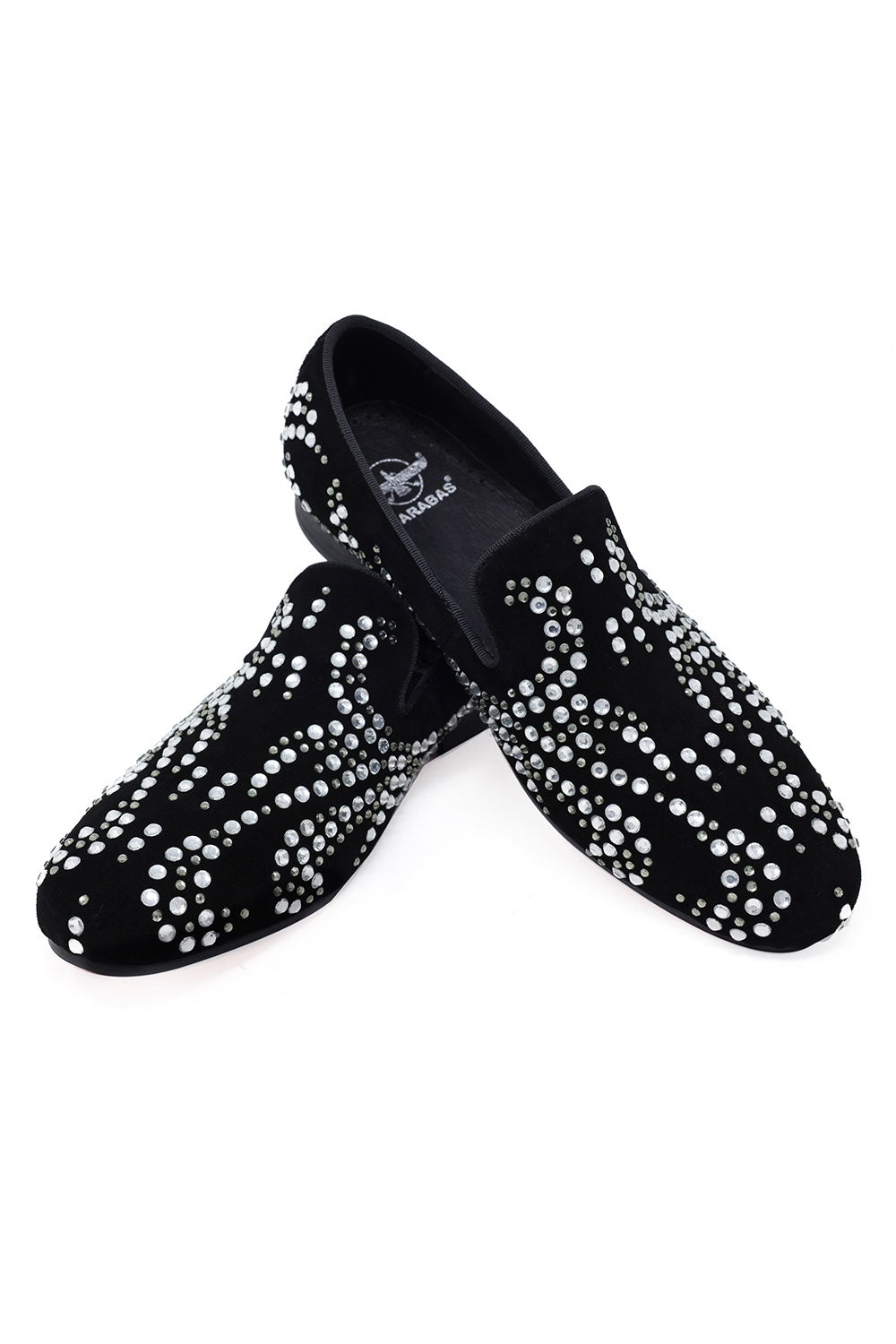 Barabas Men's Rivet Studded Pattern Luxury Slip On Dress Shoes SH4003
