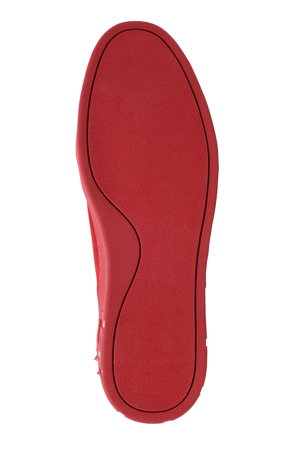 Barabas Men's Spike Design Luxury Suede High-Top Sneaker SH732 Red