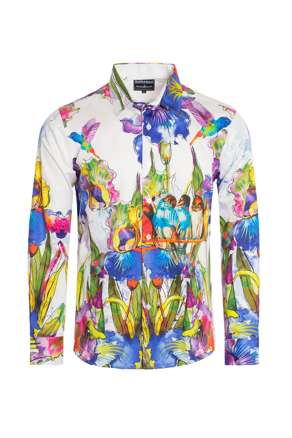 BARABAS Men's Watercolor Animal Floral Printed Dress Shirts of SP209