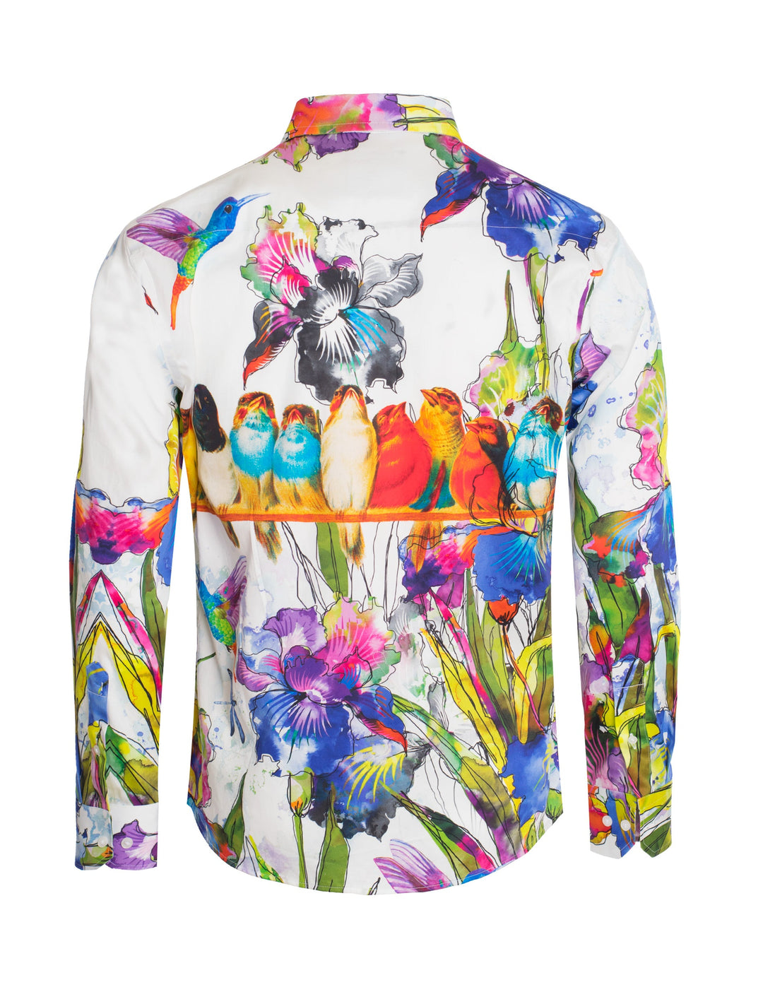 BARABAS Men's Watercolor Animal Floral Printed Dress Shirts of SP209