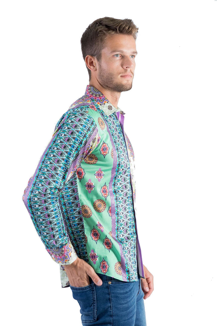 BARABAS Men Printed Shirts Dream Catcher SP951 Multi Color