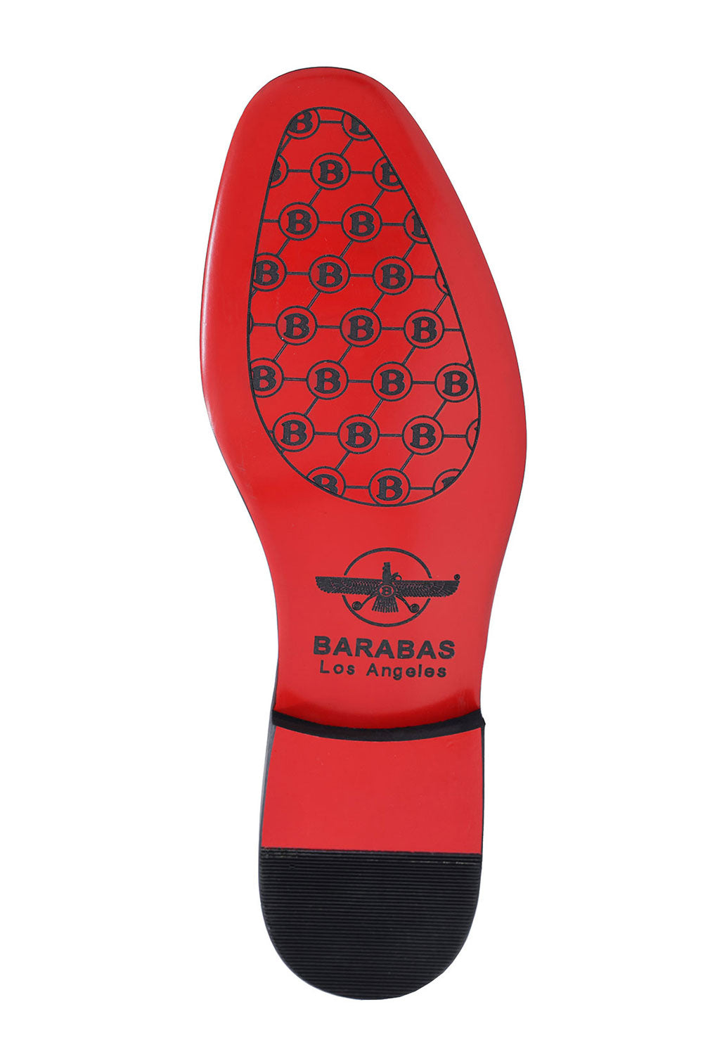Barabas Men's Greek Key Pattern Tassel Slip On Loafer Shoes 2SH3102ST Sole