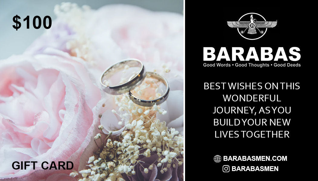 Barabas Men's Fashion $100 $200 $300 Wedding Gift Cards