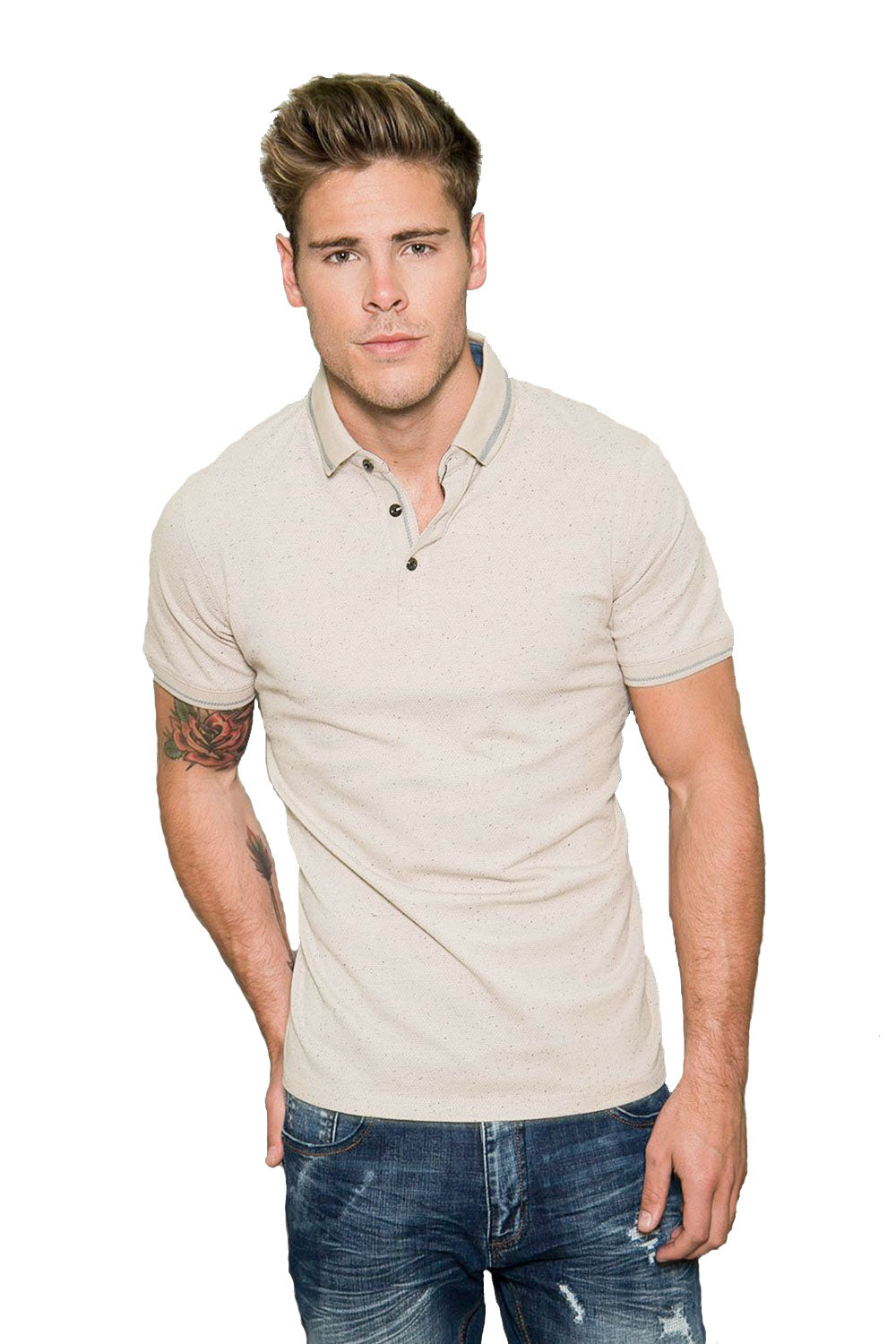 BARABAS Men's Basic Essential Solid Color Polo Shirts PP006